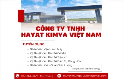CÔNG TY TNHH HAYAT KIMYA VIỆT NAM