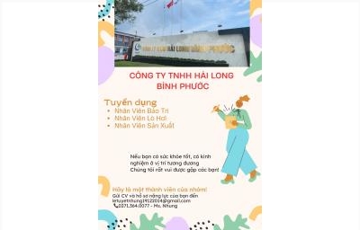 CÔNG TY TNHH HẢI LONG BÌNH PHƯỚC