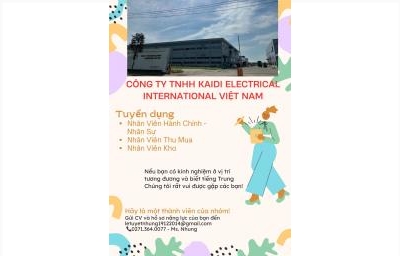 CÔNG TY TNHH KAIDI ELECTRICAL INTERNATIONAL VIỆT NAM