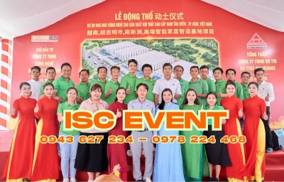 ISC Event Tổ Chức Lễ Động Thổ Nhà Máy Công Ty TNHH Công Nghệ ShunWei Việt Nam