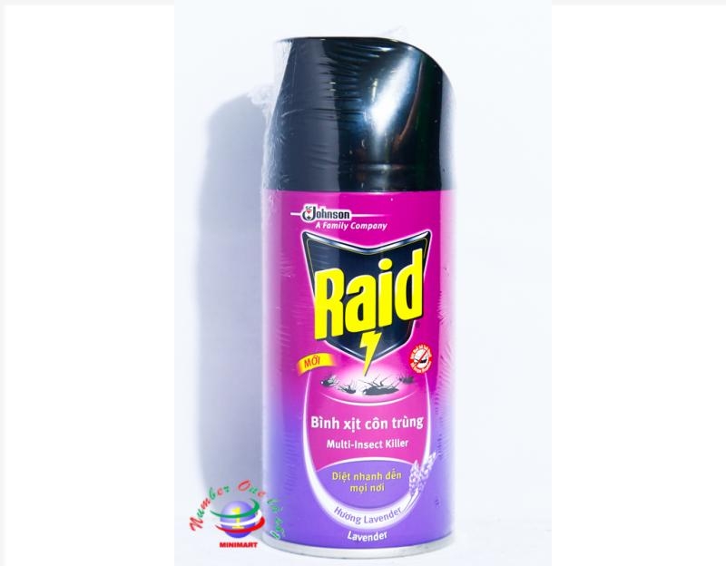 Raid Maxx xịt muỗi oải hương 300ml