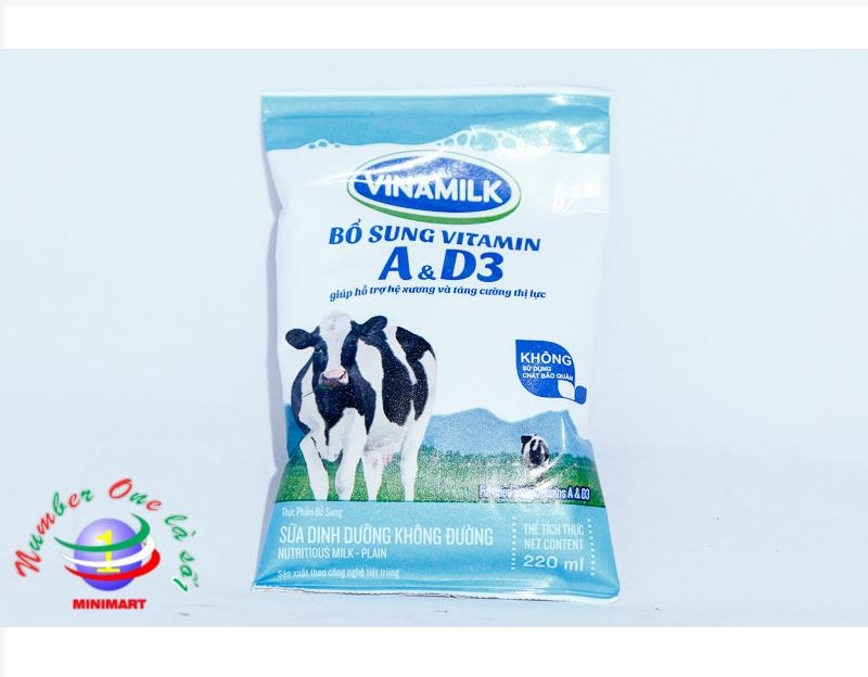 Sữa tươi bịch vinamilk không đường