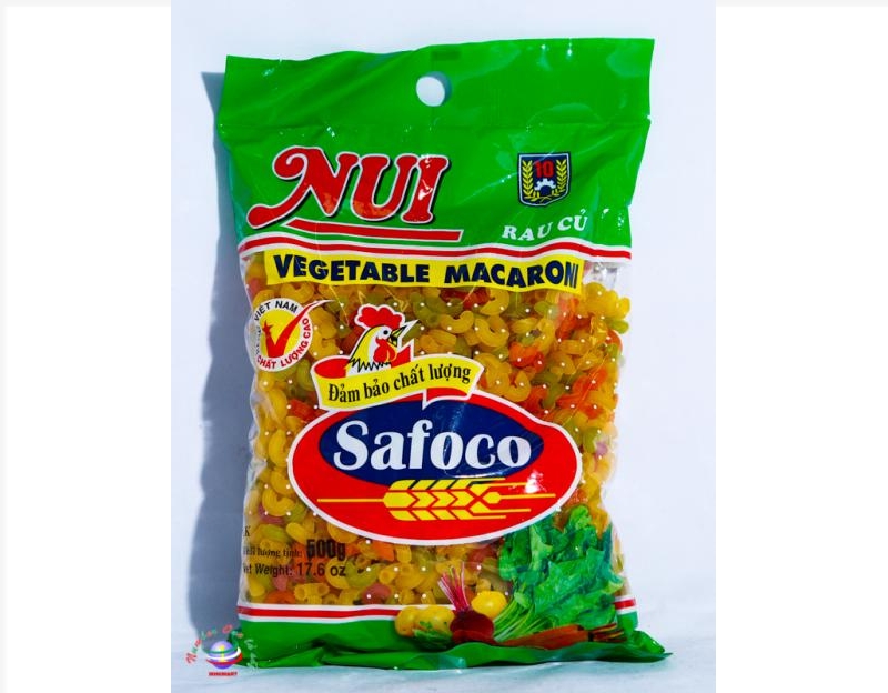 Nui Safaco tôm khô rau củ 500g