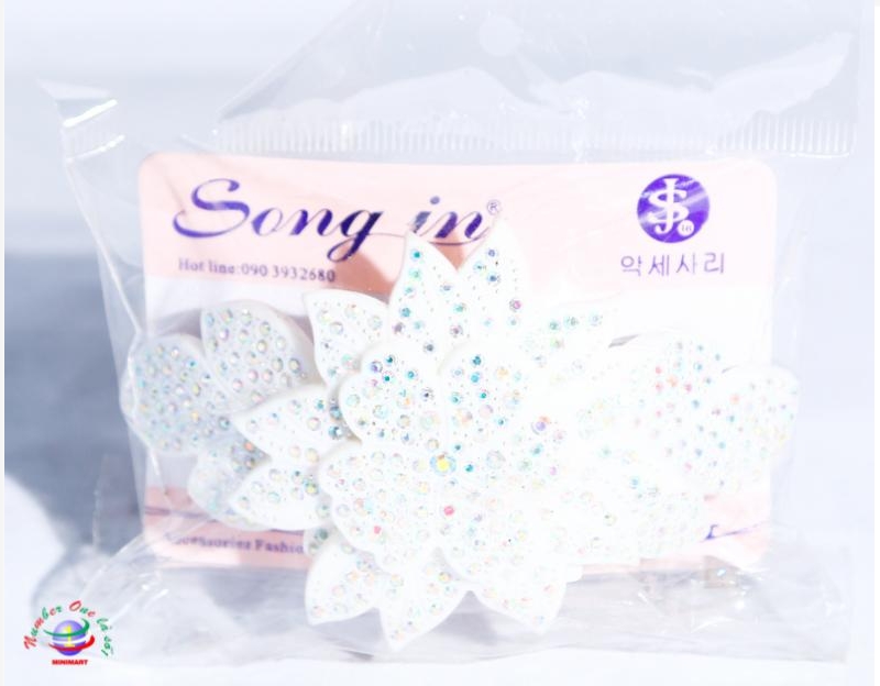 Kẹp tóc hột xoàn